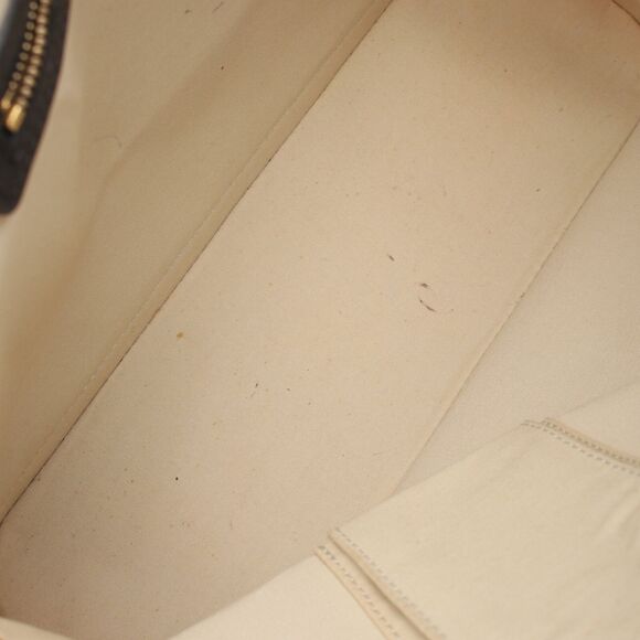 LOUIS VUITTON Alma O Monogram mini Blue Handbag Canvas Leather Ivory Dark navy - Picture 9 of 12